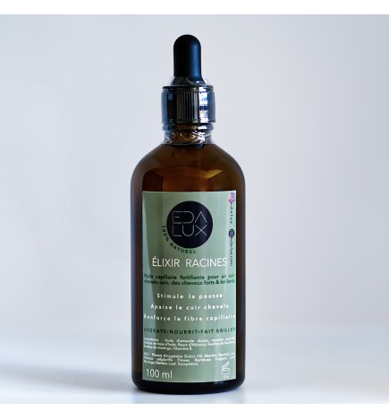 Élixir Racines – Huile capillaire naturelle pour la pousse et le cuir chevelu – EDALUX
